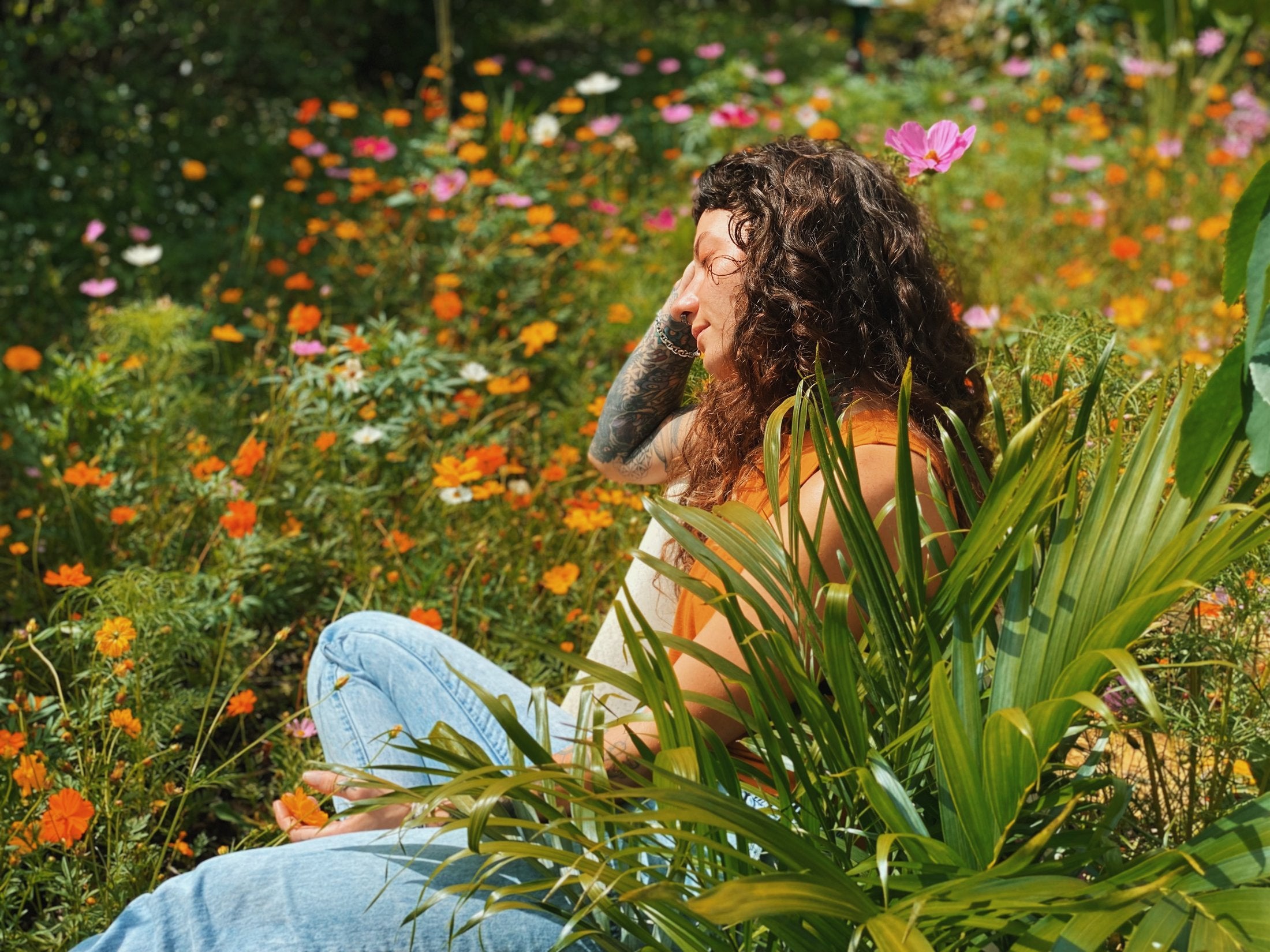 Angel, in the garden